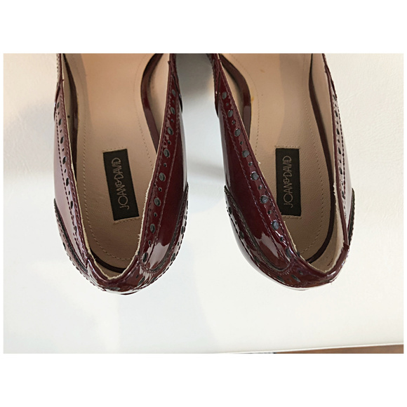 Joan & David Patent Leather Perforated Pumps - Picture 7 of 8